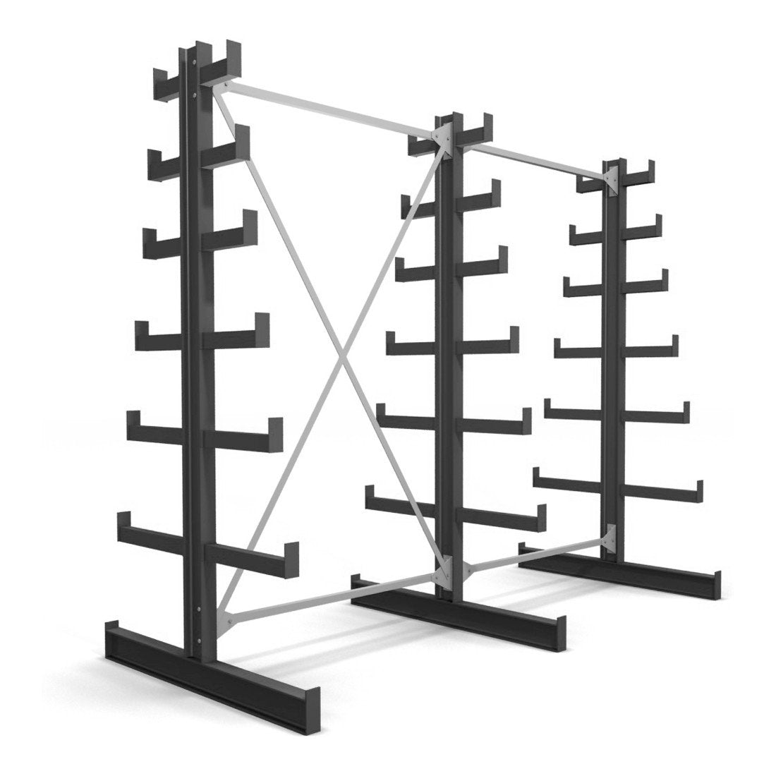STIER cantilever rack double-sided 6 levels storage rack with various field numbers