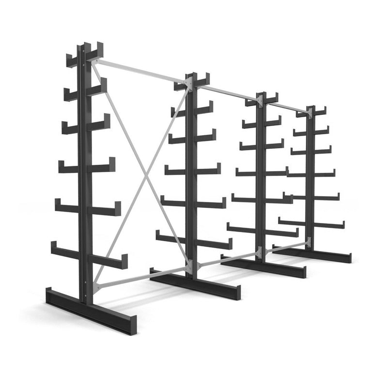 STIER cantilever rack double-sided 6 levels storage rack with various field numbers