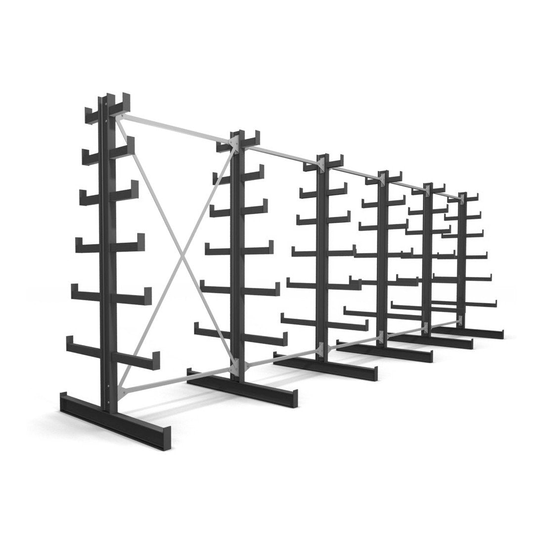 STIER cantilever rack double-sided 6 levels storage rack with various field numbers