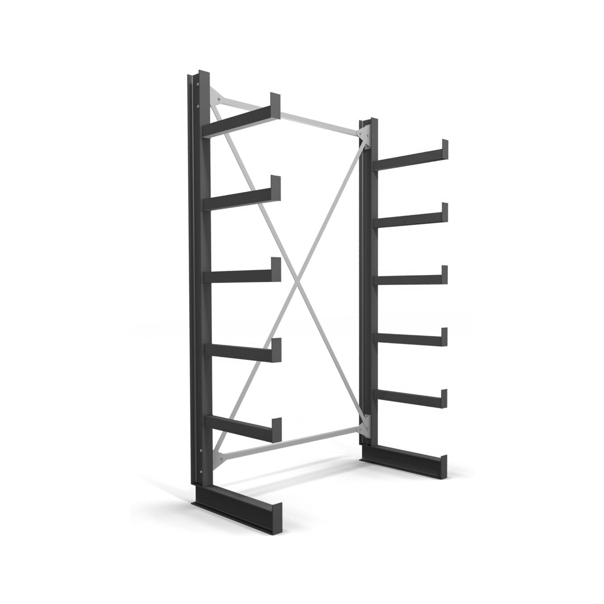 STIER cantilever rack one-sided 5 levels storage rack with various field numbers