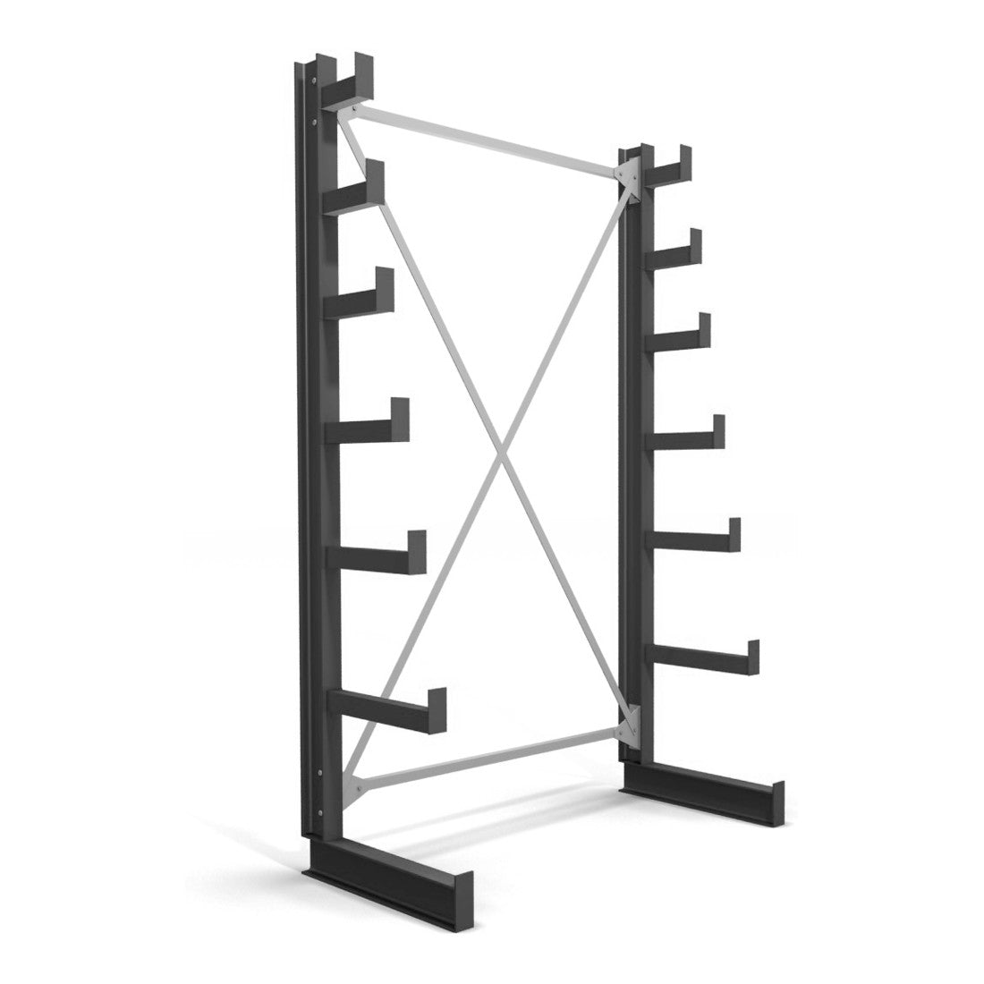 STIER cantilever rack one-sided 6 levels storage rack with various field numbers