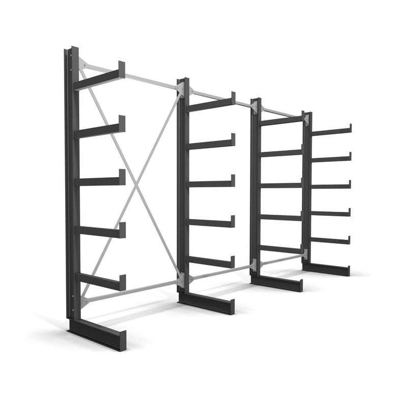 STIER cantilever rack one-sided 5 levels storage rack with various field numbers