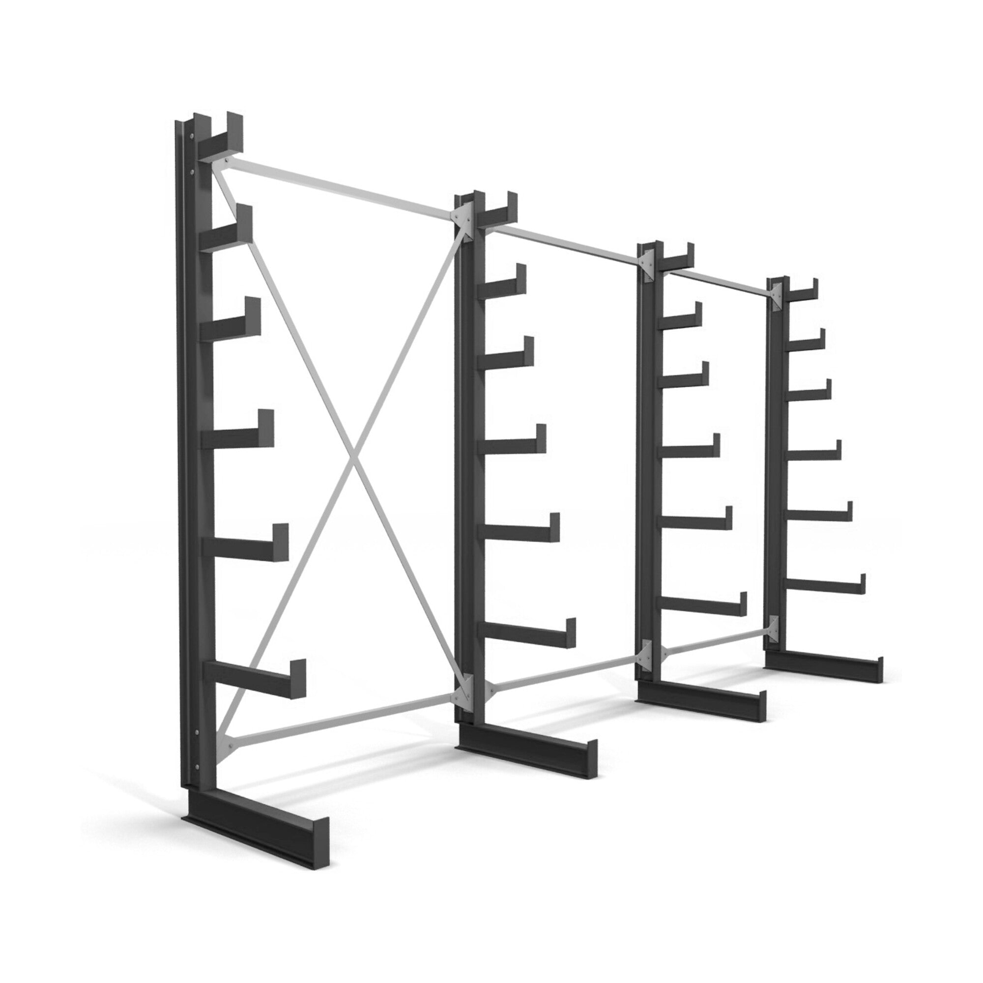 STIER cantilever rack one-sided 6 levels storage rack with various field numbers