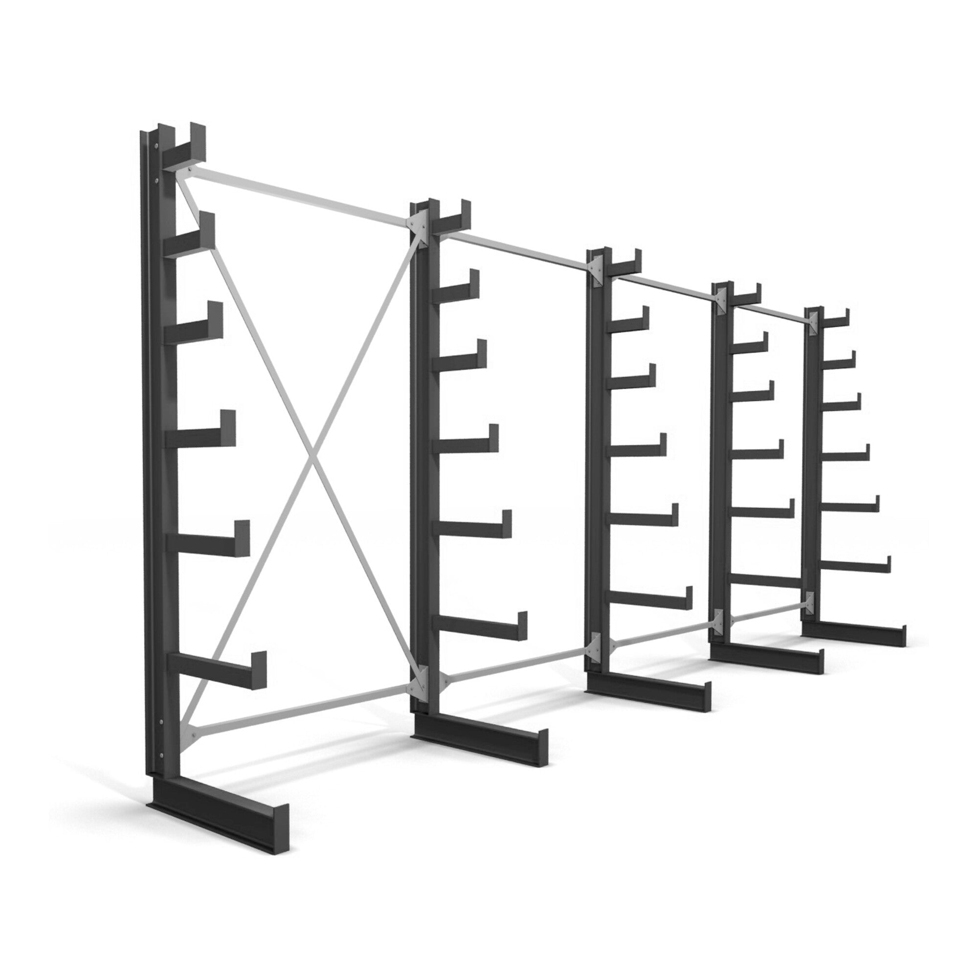 STIER cantilever rack one-sided 6 levels storage rack with various field numbers