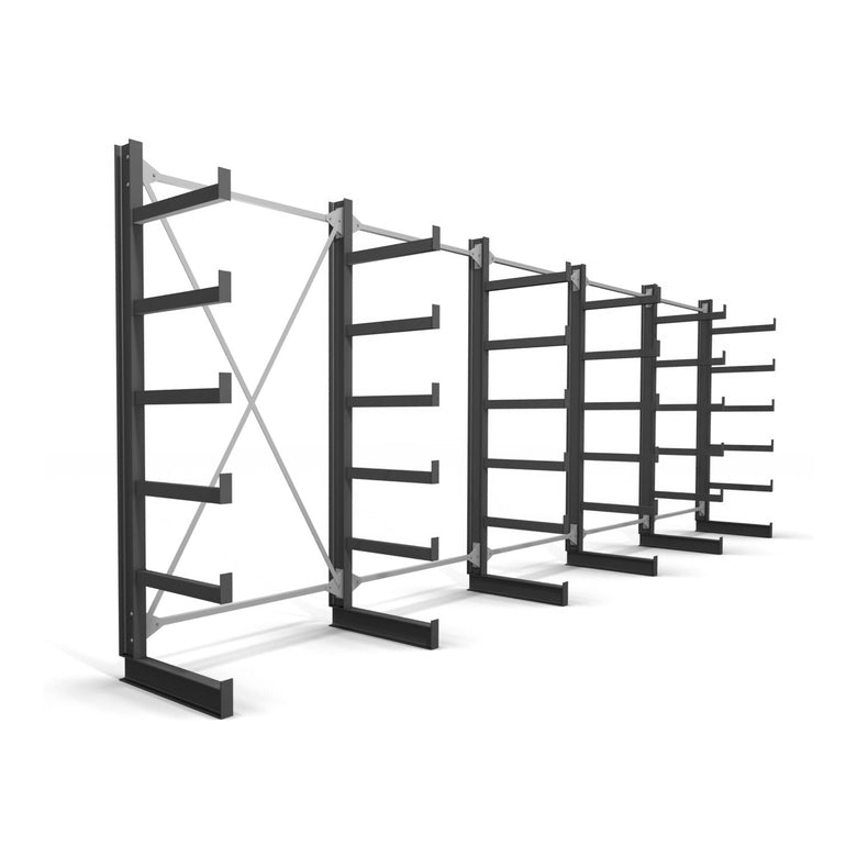 STIER cantilever rack one-sided 5 levels storage rack with various field numbers