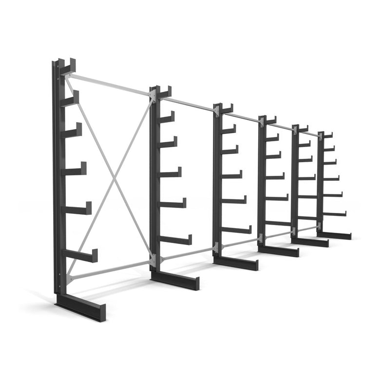 STIER cantilever rack one-sided 6 levels storage rack with various field numbers