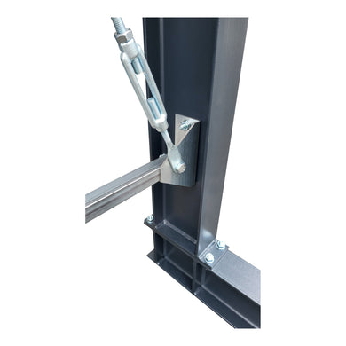 STIER Kragarmregal schraubbar doppelseitig 1 Feld mit 4 Ebenen 1280x3550x800mm
