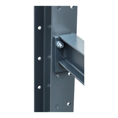 STIER cantilever rack, screwable, double-sided, 5 bays with 4 levels, 6400x2530x400mm