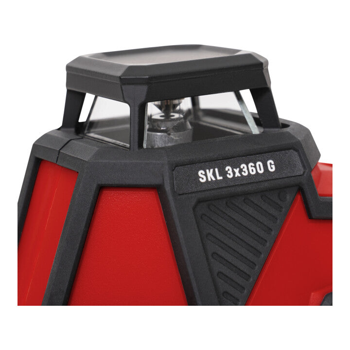 STIER Kreuzlinienlaser SKL 3x360°, 520nm, grün, 1/4" und 5/8" Gewinde im Koffer