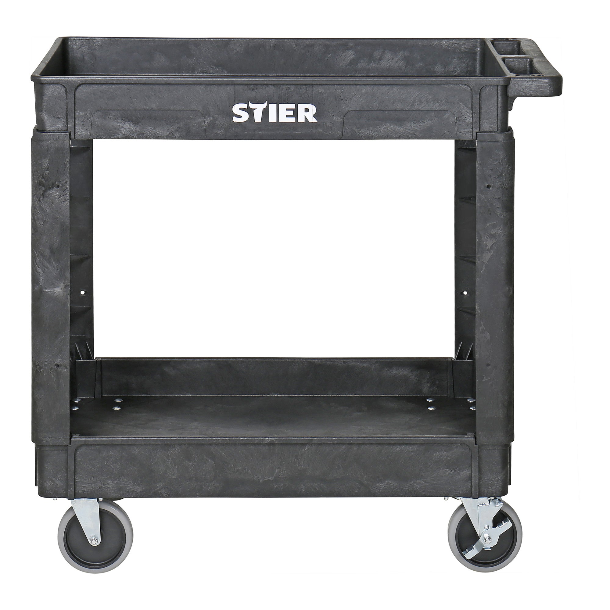 STIER plastic multi-purpose trolley with 2 or 3 levels, multi-purpose trolley up to 250 kg