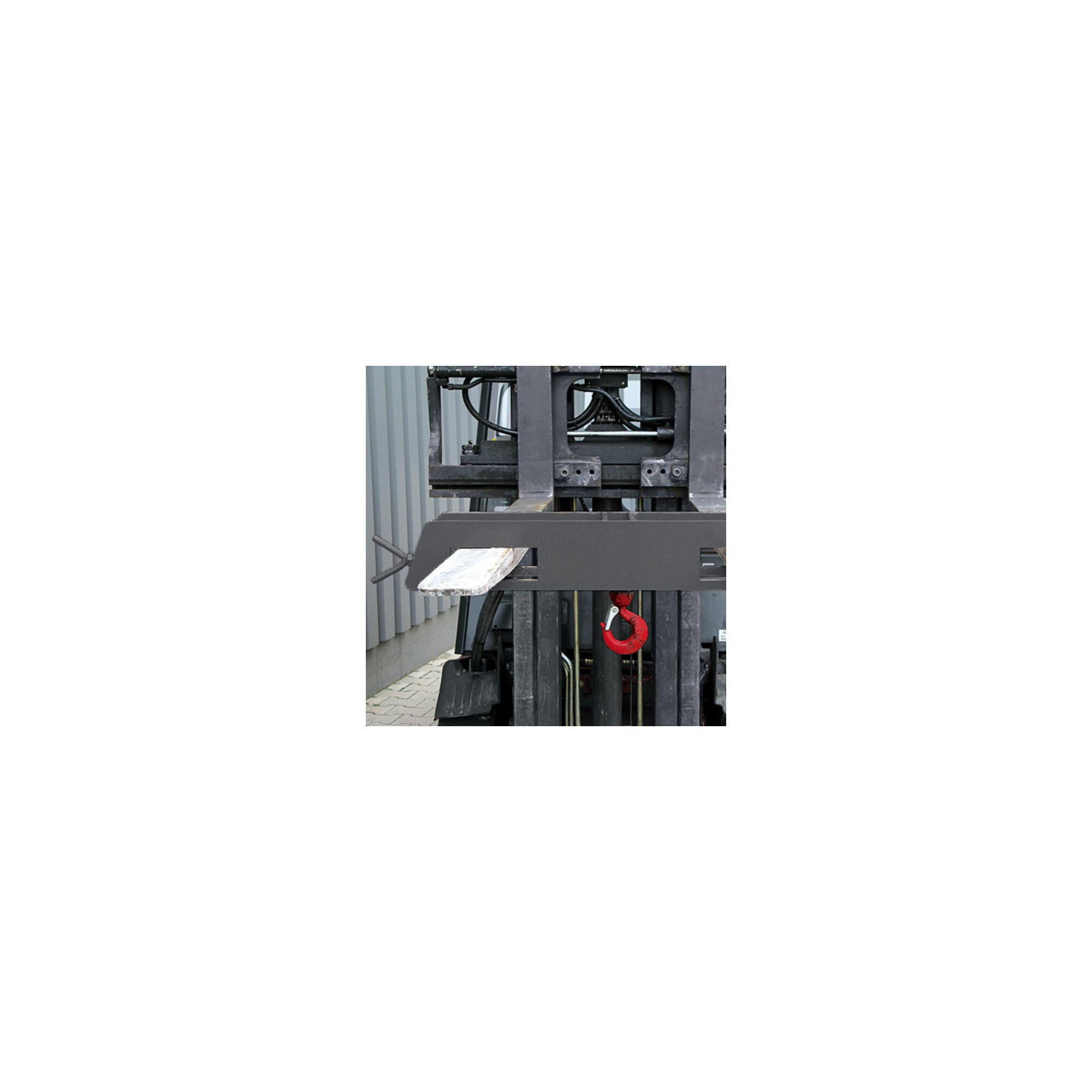 STIER load hook forklift attachment 2500kg anthracite grey