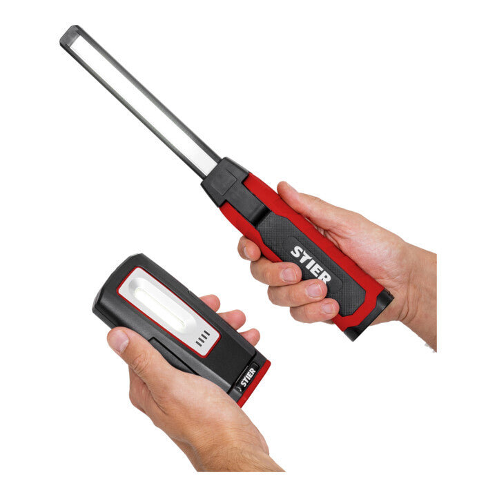 STIER LED work light set 300/1000 lumens magnetic induction charging pad 120°