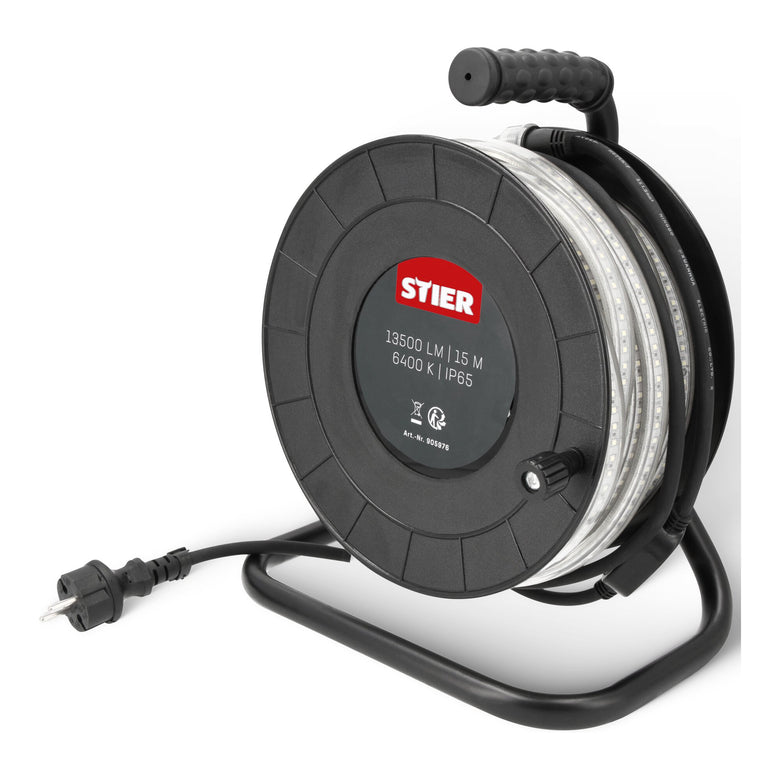 STIER LED strip construction spotlight 15m 13,500lm 6400k 900lm/m PVC expandable to