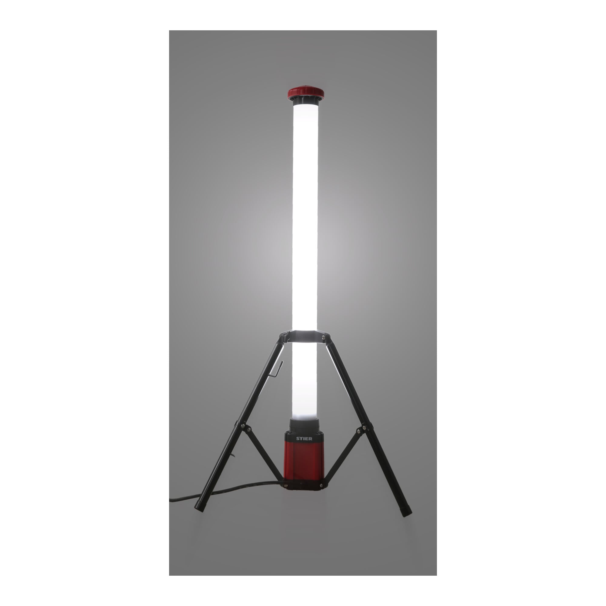STIER LED-Tower-Baustrahler 360° 4000 Lumen LED-Turm tageslichtweiß platzsparend