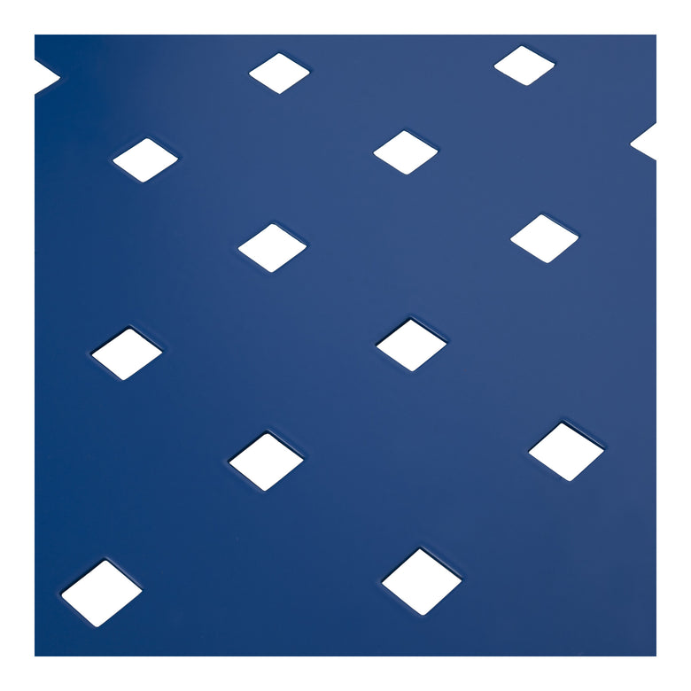 STIER perforated panel for workshop wall 2000x450mm gentian blue
