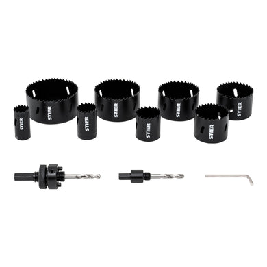 STIER Lochsägen Elektrikerset HSS-Co8 Bimetall 32 40 54 60 68 11-teilig 25 76 86