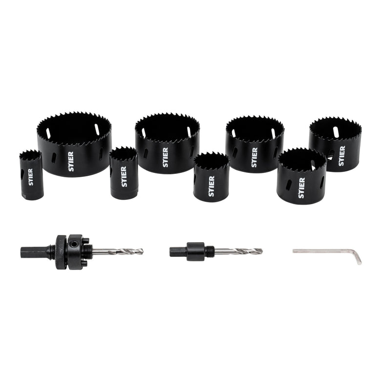 STIER Lochsägen Elektrikerset HSS-Co8 Bimetall 32 40 54 60 68 11-teilig 25 76 86