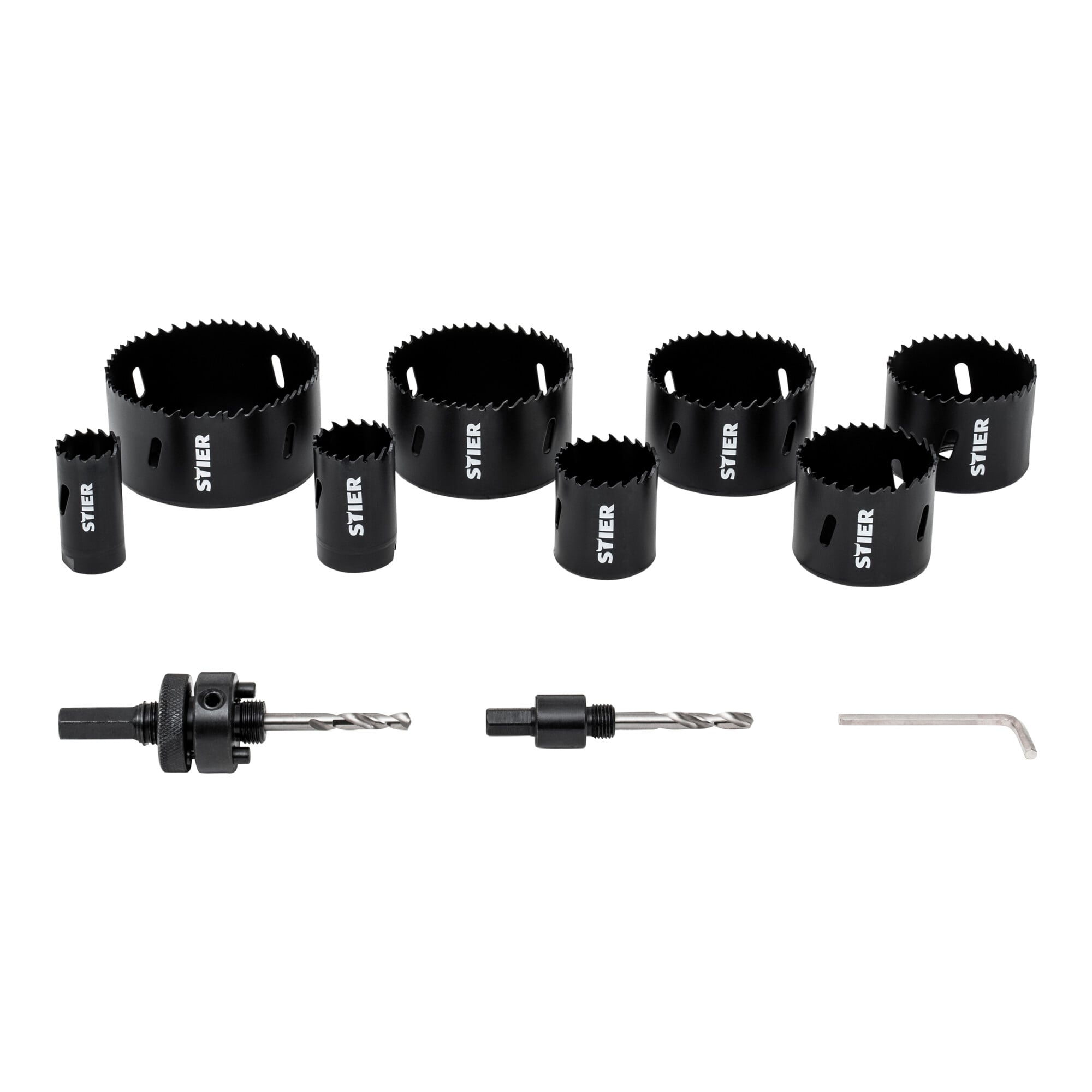 STIER Lochsägen Elektrikerset HSS-Co8 Bimetall 32 40 54 60 68 11-teilig 25 76 86