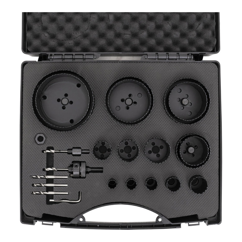 Lochsägen-Set HSS-Co8 Bimetall 21-teilig 19 - 121 x 44 mm aggressiver Schnitt