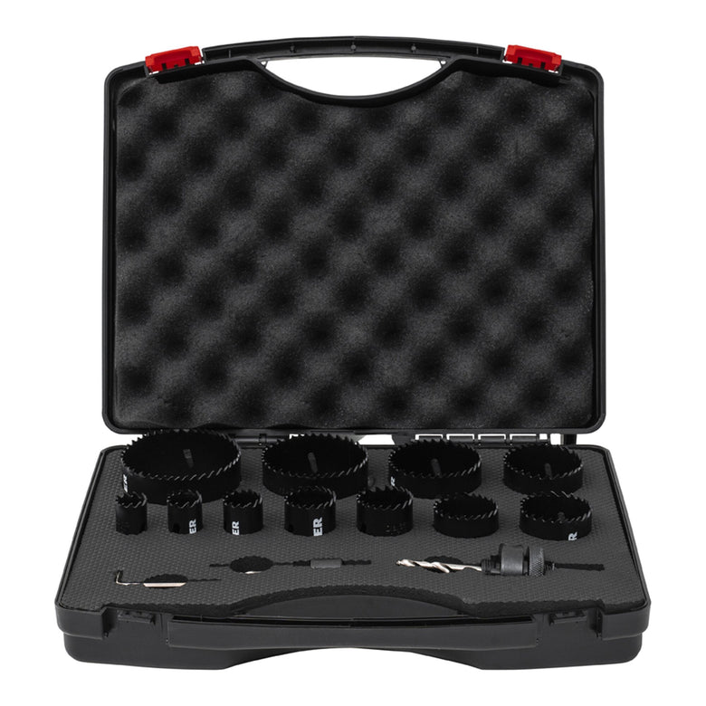 STIER Lochsägen-Set HSS-Co8 Bimetall 22 25 32 35 40 44 51 60 14-teilig 20 68 76