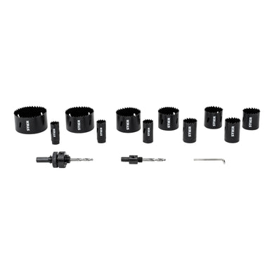 STIER Lochsägen-Set HSS-Co8 Bimetall 22 25 32 35 40 44 51 60 14-teilig 20 68 76