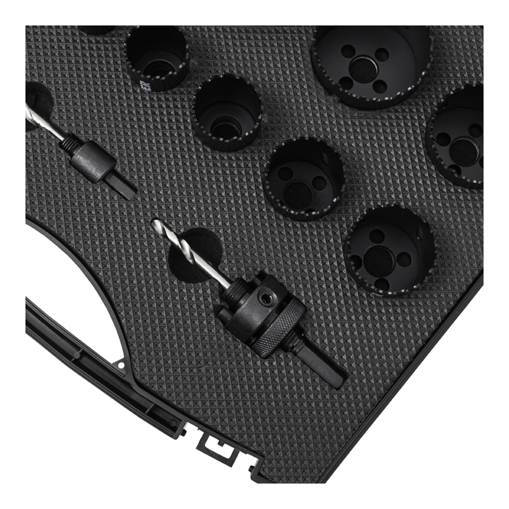 STIER hole saw set HSS-Co8 bimetal 22 25 32 35 40 44 51 60 14-piece 20 68 76