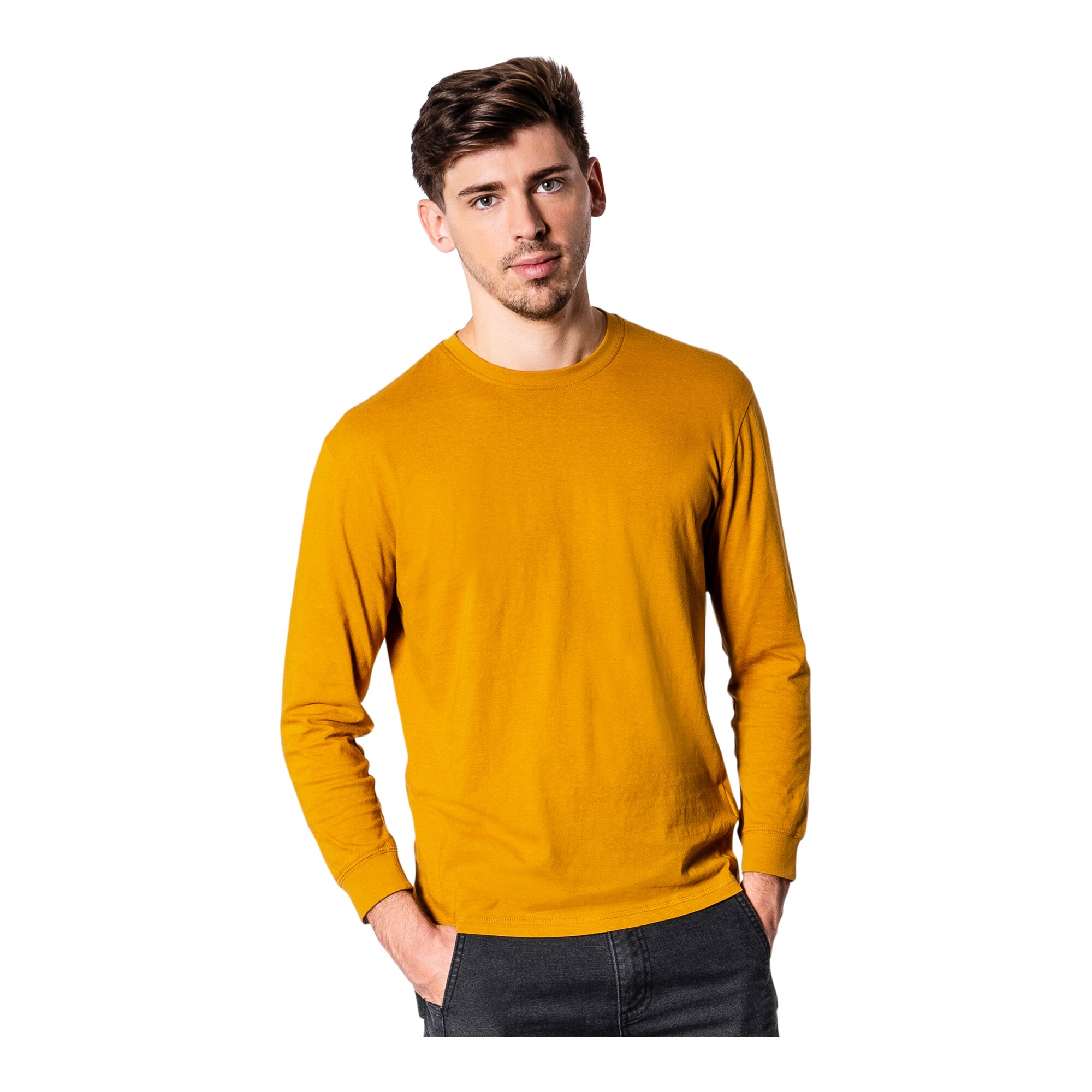 STIER Longsleeve L Golden Brown