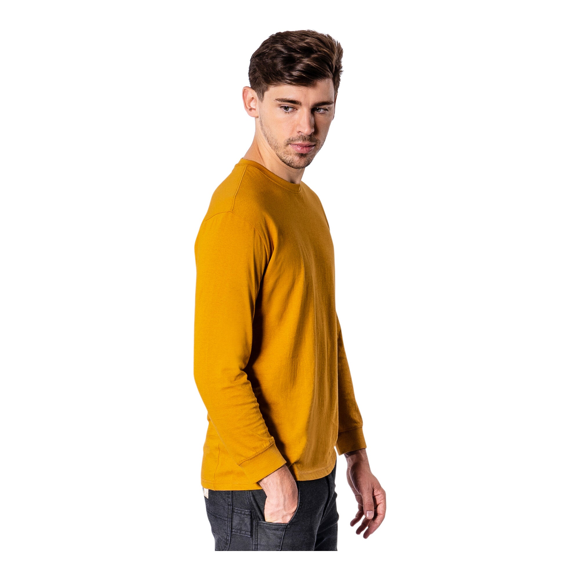 STIER Longsleeve L Golden Brown