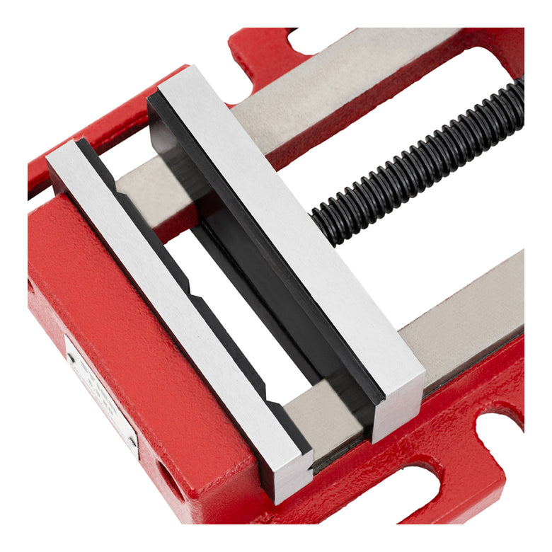 STIER Maschinenschraubstock, Backen-B. 100-120 mm, Spann-W. 85-110 mm, V-Nut