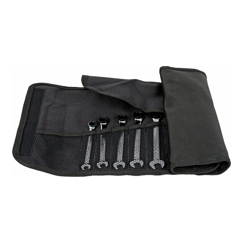 STIER combination ratchet wrench set 12-piece 12H profile chrome-vanadium steel