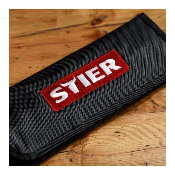 STIER combination ratchet wrench set 12-piece 12H profile chrome-vanadium steel