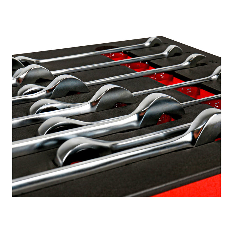 STIER combination ratchet wrench set SW 8 - 19 mm 12-piece made of