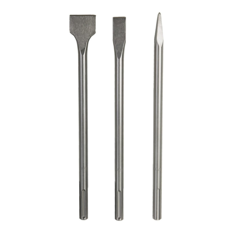 STIER Meißel-Set SDS-plus/-max 3-teilig Bohrmeißel SDS Meißel Bohrhammer Meißel
