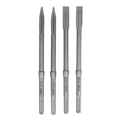 STIER Meißel-Set SDS-max 4-tlg. 400 x 25 mm / 400 mm