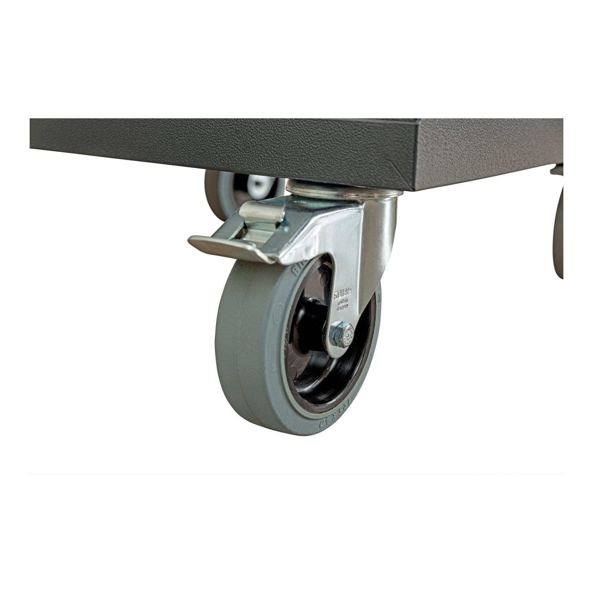 STIER Mobiler Schubladenschrank mit 6 Schubladen BxTxH 600x575x1090 mm, anthrazitgrau/lichtgrau, RAL 7016 / RAL 7035