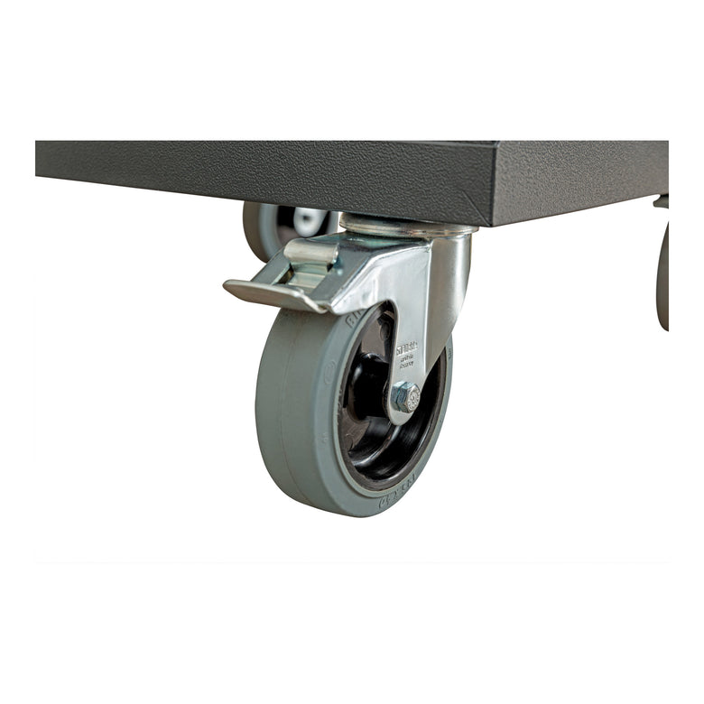 STIER Mobiler Schubladenschrank mit 6 Schubladen, 600x575x1090, Lichtgrau und