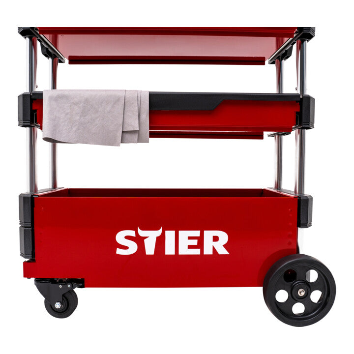 STIER Montagewagen klappbar 80kg Tragkraft LxBxH 700x380x535 eingefahren LxBxH