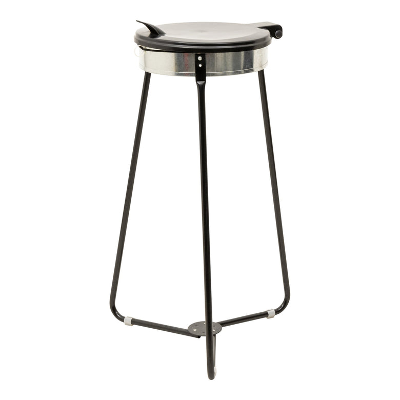 STIER garbage bag holder garbage bag stand black 120 liters made of sturdy galvanized