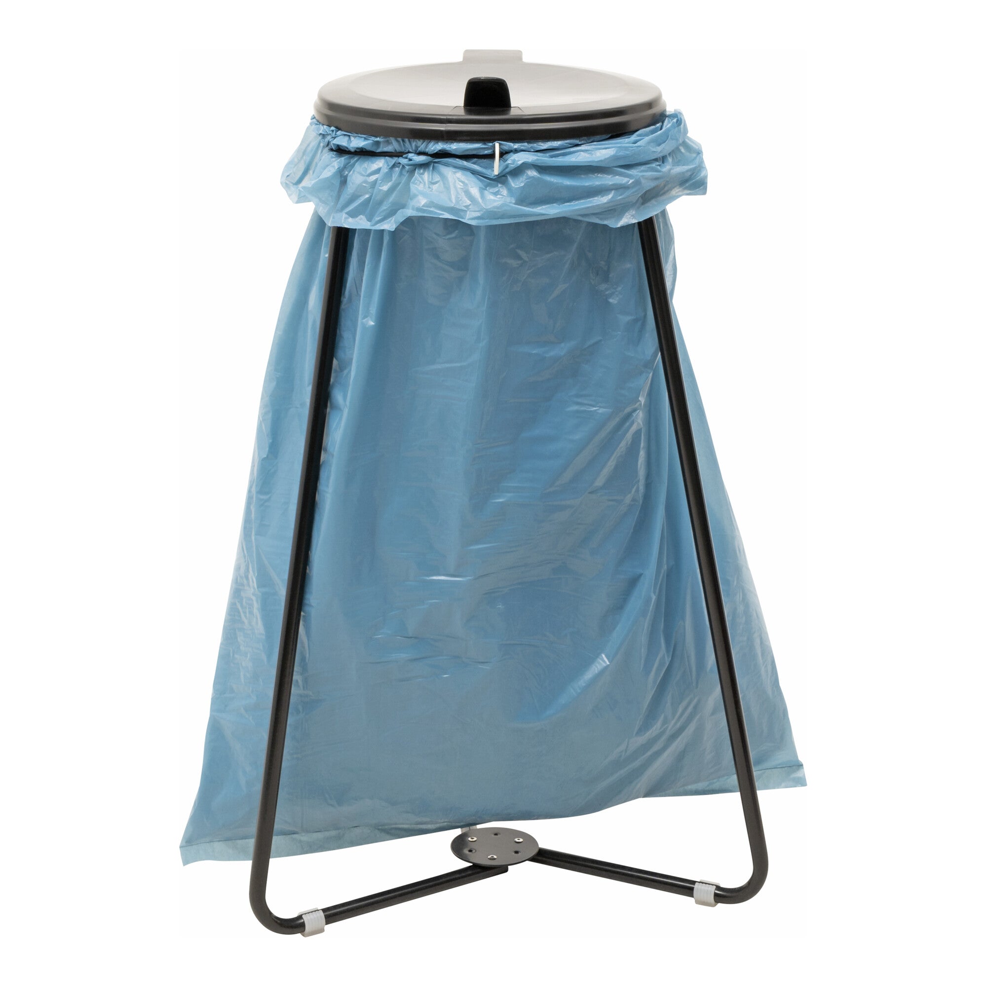 STIER garbage bag holder garbage bag stand black 120 liters made of sturdy galvanized