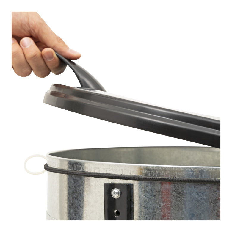 STIER garbage bag holder garbage bag stand black 120 liters made of sturdy galvanized