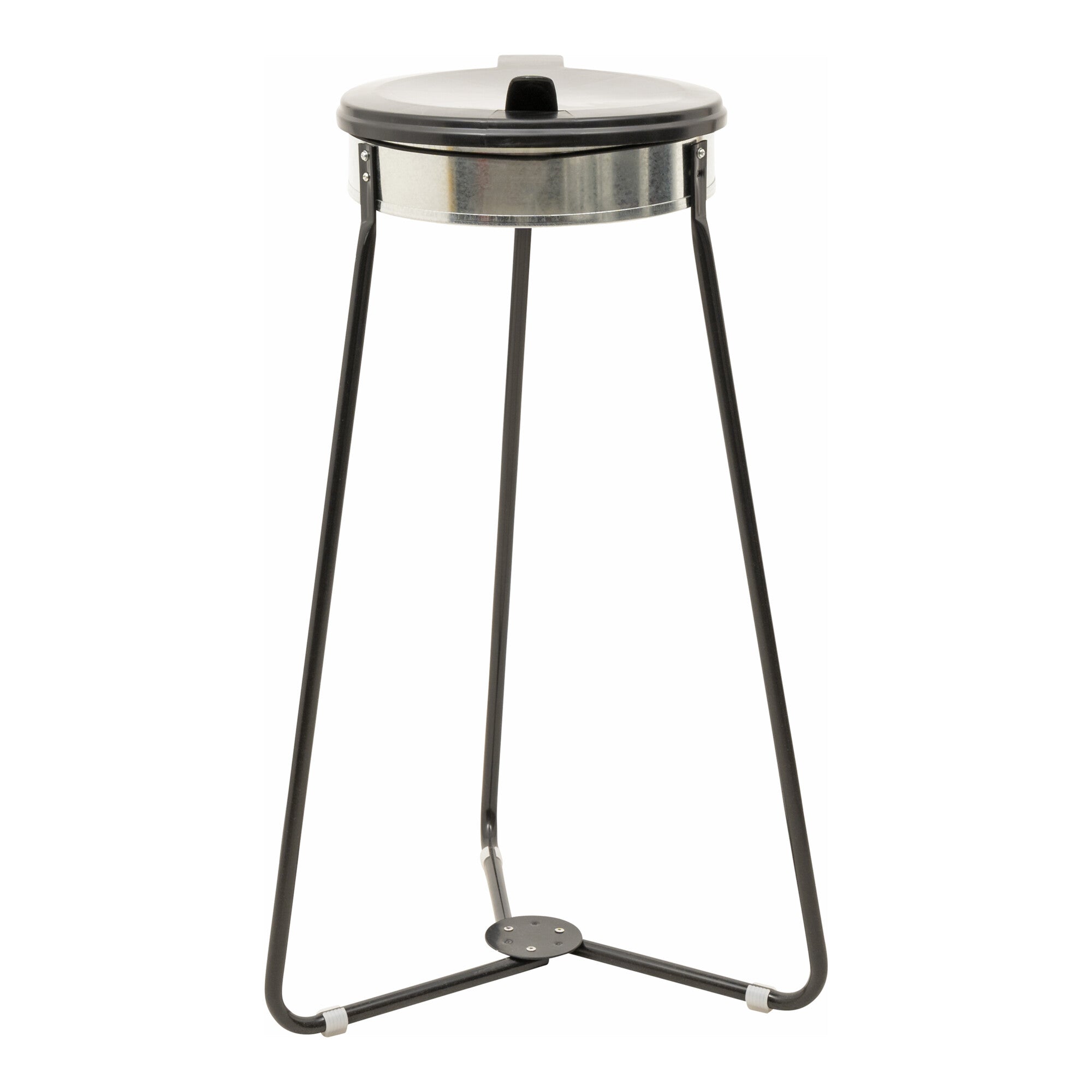 STIER garbage bag holder garbage bag stand black 120 liters made of sturdy galvanized