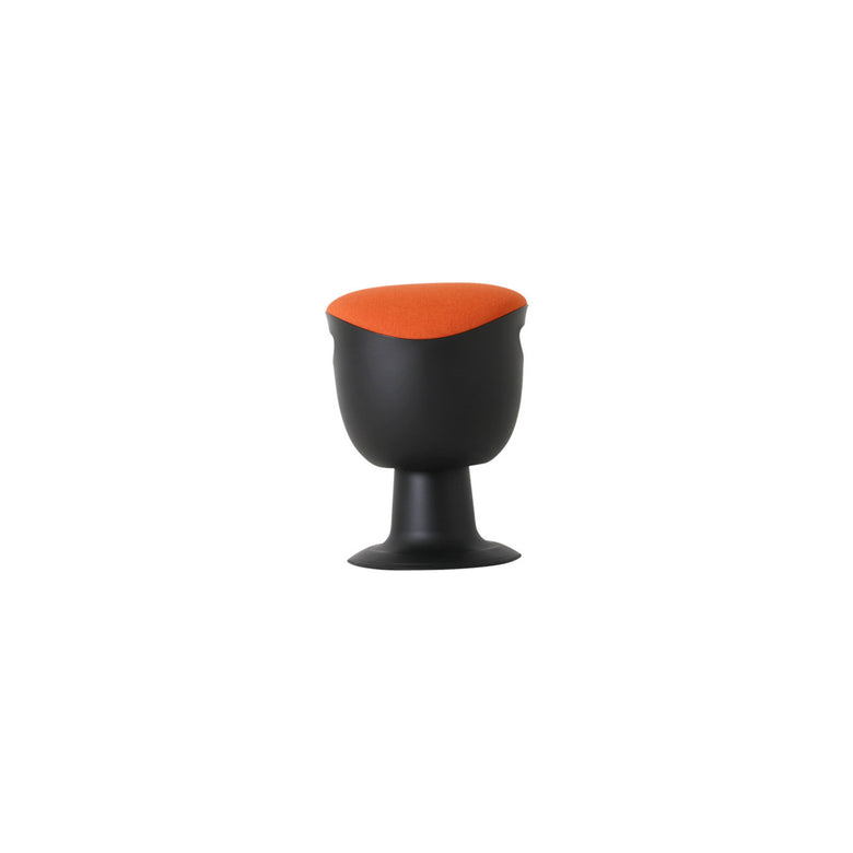 STIER multi-movable swivel stool with plate base and height-adjustable stool in various colors