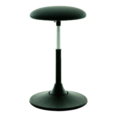 STIER multi-movable stool ergonomic height adjustable black artificial leather