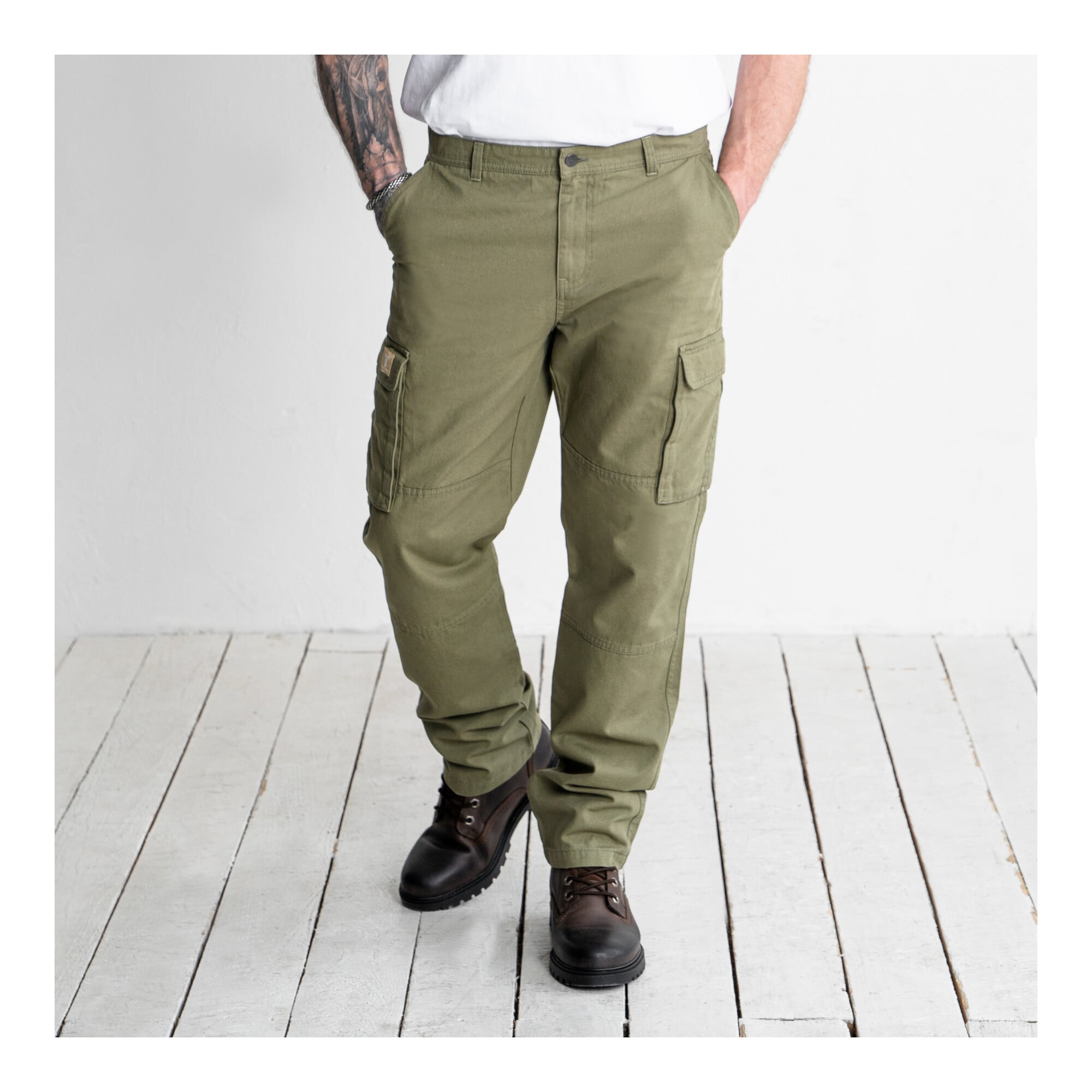 STIER Multipocket Cargo Pants essential bci cotton 32/34 Olive