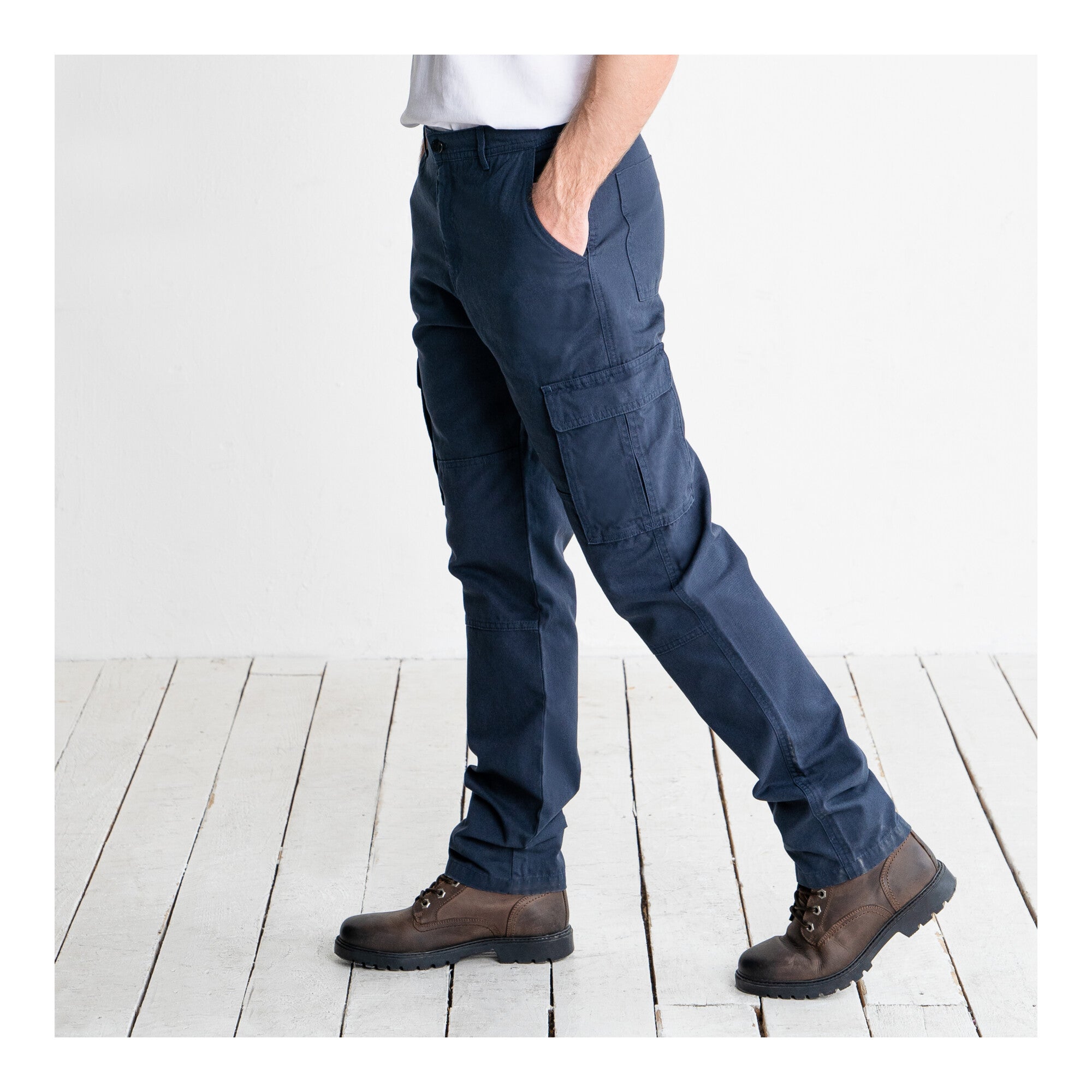 STIER Multipocket Cargo Pants essential bci cotton 34/32 Navy