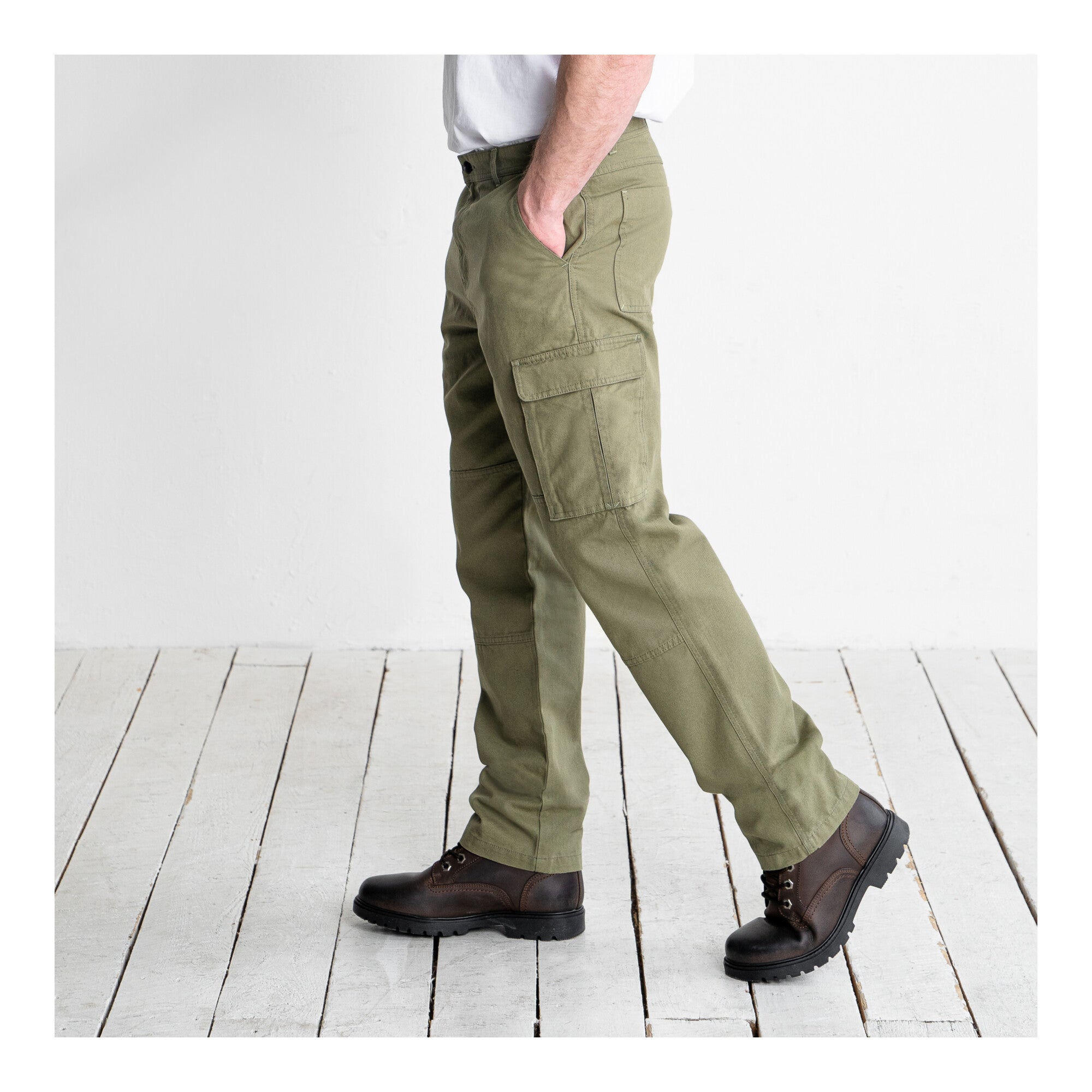 STIER Multipocket Cargo Pants essential bci cotton 36/32 Olive