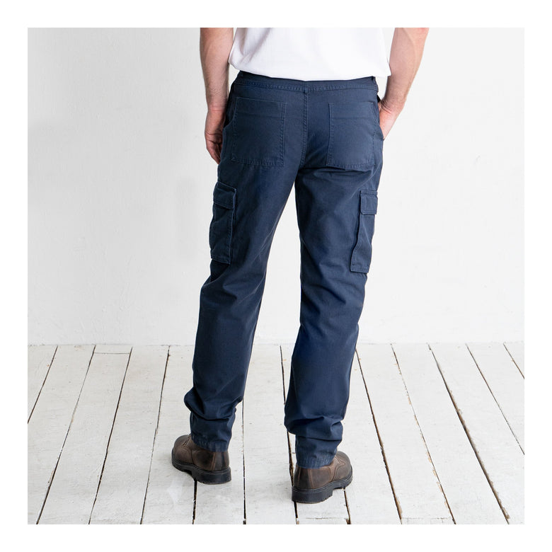 STIER Multipocket Cargo Pants essential bci cotton 38/34 Navy
