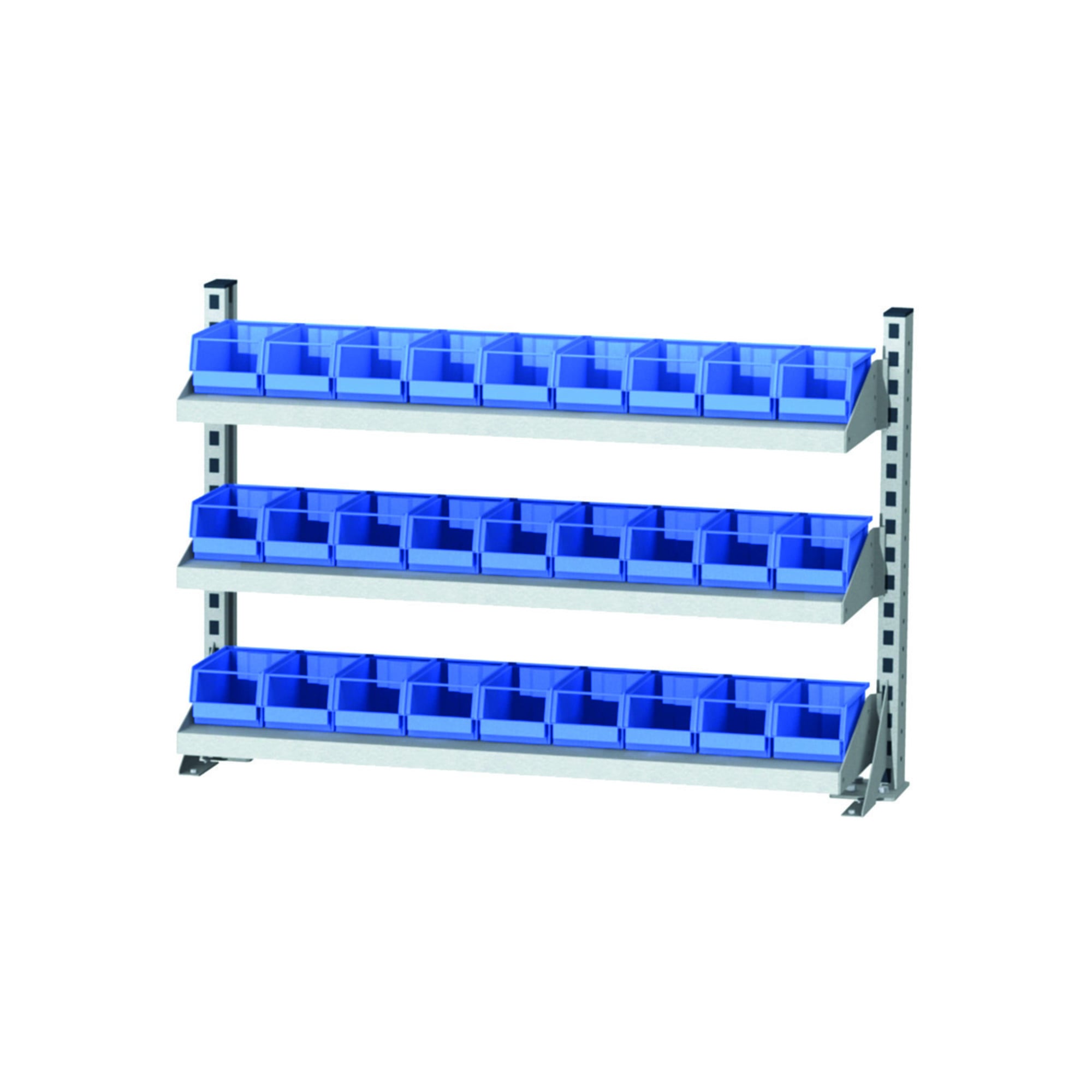 STIER multi-wall structure WxH 1000x650 mm 3 shelves 1000x220 mm