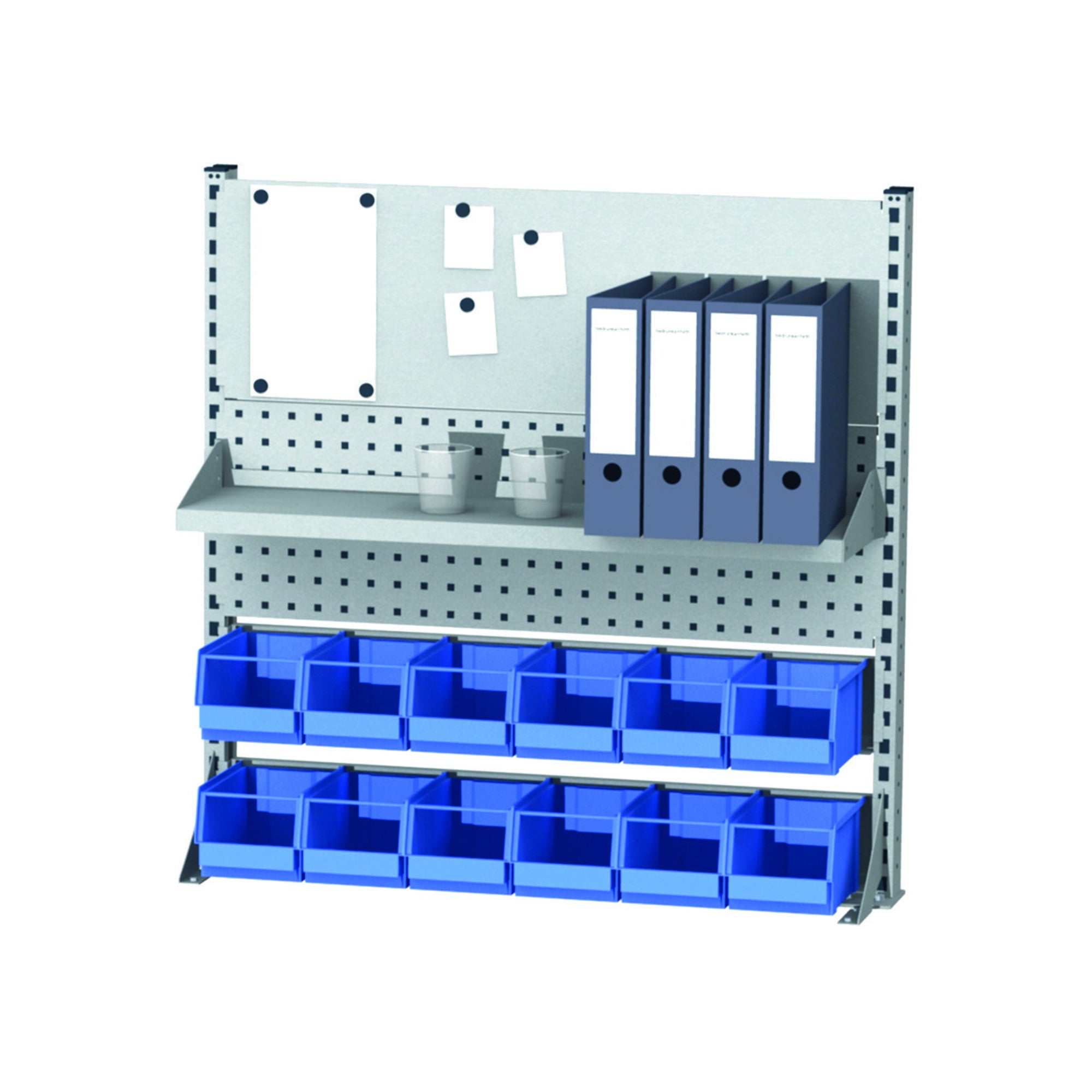 STIER multi-wall construction WxH 1000x950 mm 1 magnetic wall 1 shelf
