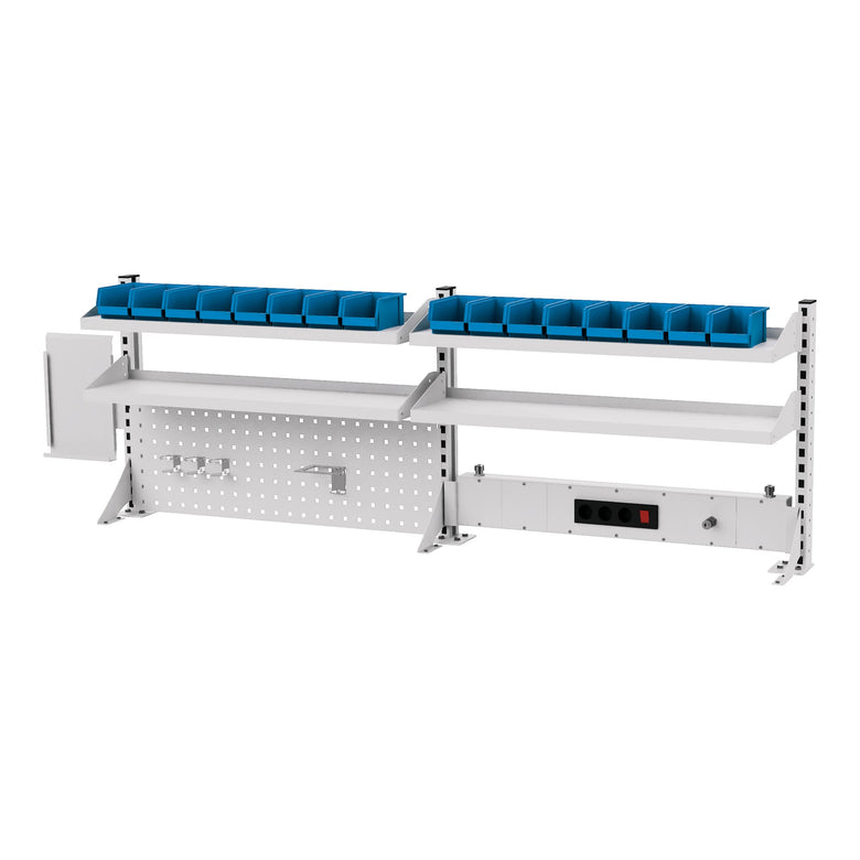 STIER multi-wall construction WxH 2000x650 mm 1 perforated wall